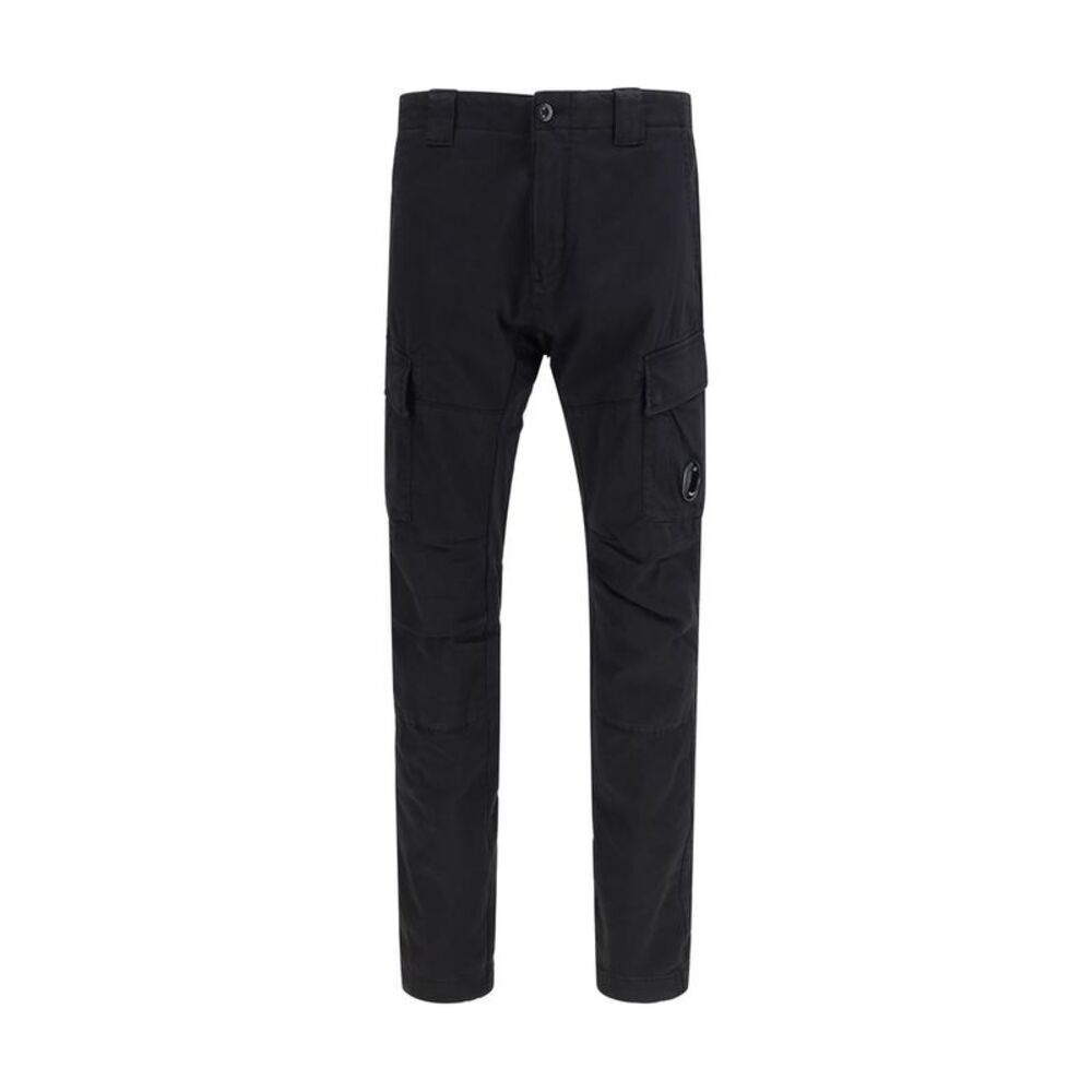 C.P. Company Black Cotton Cargo Men's Pants